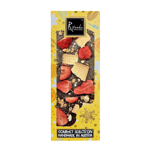 [9120050871076] Ritonka - Gourmet Selection Milchschokolade - Erdbeere, Salz, Karamell, Butterkekse 130g