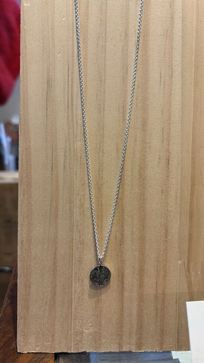 [4260664520269] Hartgut Buntbeton - Anhänger 13mm und Kette Sternenhimmel Graubeton Silbersplitter