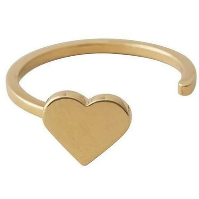 [90602000GOLD] Design Letters - Heart Ring (gold)