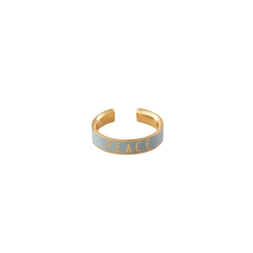 [90604012LBPEACE] Design Letters - *PEACE* Word Candy Ring