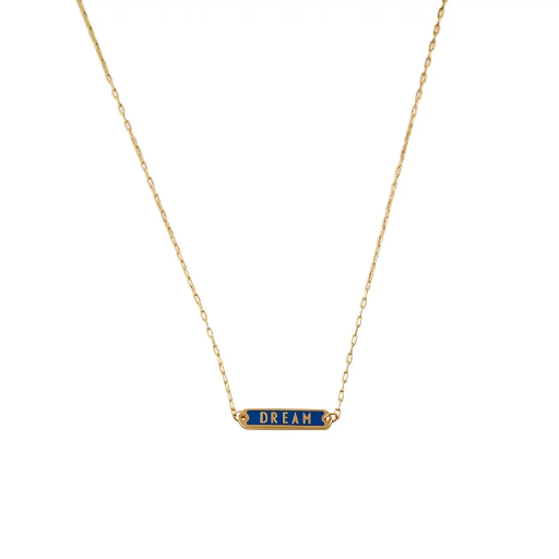 [90304014COBADREAM] Design Letters - *DREAM* Word Candy Tag Necklace