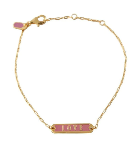 [90501006DPILOVE] Design Letters - *LOVE* Word Candy Tag Bracelet