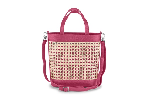 [18110] CLEO | pink | silber | genarbt