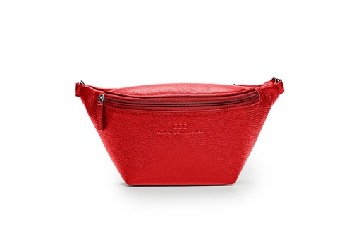 [9315] KIM Gürteltasche | rot | silber | Weite 100-165 | genarbt