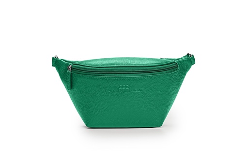 [9394] KIM Gürteltasche | smaragd | silber | Weite 100-165 | genarbt