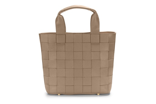 [15905] KLARA | taupe | gold | genarbt