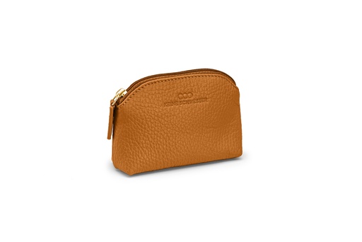 [6831] Mini-Geldbörse/Schlüsseltasche | karamell | gold | genarbt
