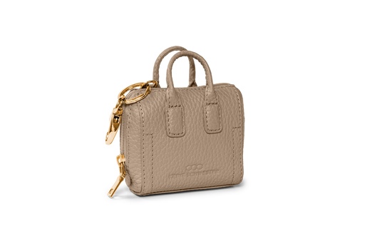 [19505] Schlüssel-LOTTA | taupe | gold | genarbt
