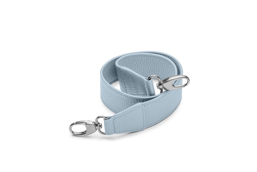[12617] Schultergurt breit | 4/75cm | hellblau | silber | genarbt