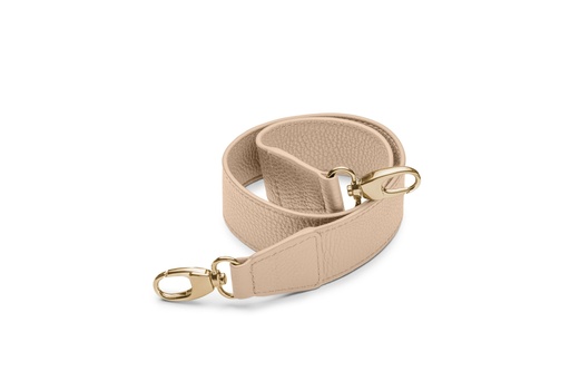 [12534] Schultergurt breit | 4/75cm | puder | gold | genarbt