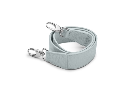 [10588] Schultergurt breit | 4/90cm | aluminium | silber | genarbt