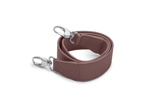 [10646] Schultergurt breit | 4/90cm | balsamic | silber | genarbt
