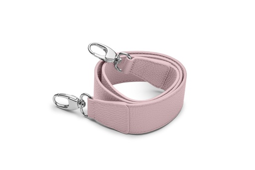 [10530] Schultergurt breit | 4/90cm | flieder | silber | genarbt