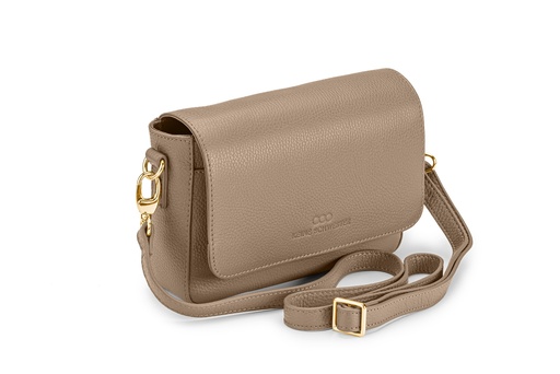 [7305] SMILLA | taupe | gold | genarbt