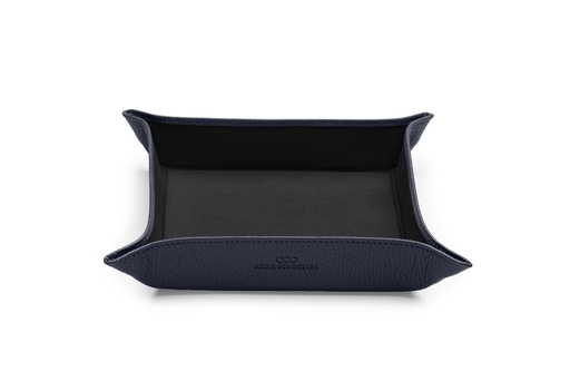 [18008] Taschen-Entleerer | nachtblau | schwarz | silber | genarbt