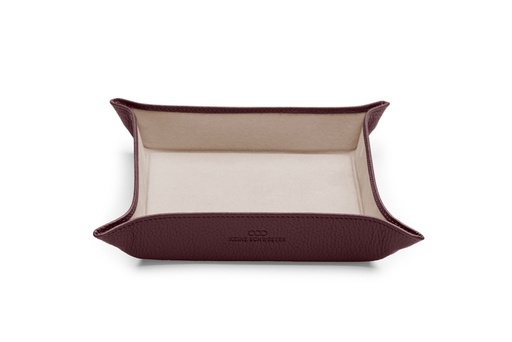 [17906] Taschen-Entleerer klein | beere | beige | silber | genarbt