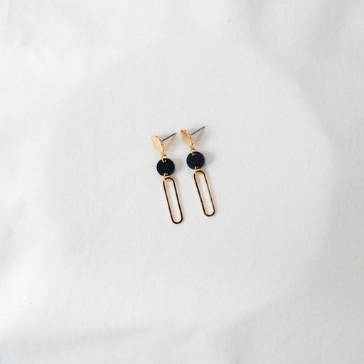 [TIMELESS.03.BLACK] Studio Nok Nok - Ohrringe Timeless 03 Black