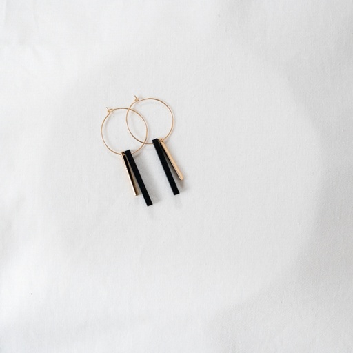 [TIMELESS.12.BLACK] Studio Nok Nok - Ohrringe Timeless 12 Black