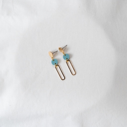 [TIMELESS.03.SEAGREEN] Studio Nok Nok - Ohrringe Timeless 03 Seagreen