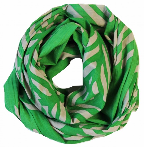[3760312763051] Les Belles Vagabondes - Schal Foulard Coton Bio Manuka Vert Green - 100% Biobaumwolle