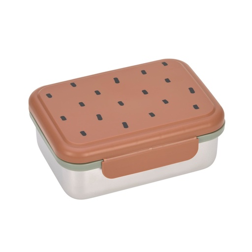[1210029354] Lässig - Lunchbox stainless steel happy prints caramel